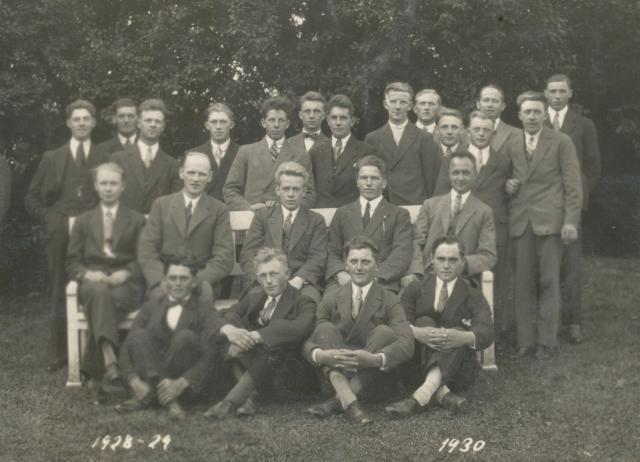 Vallekilde Højskole. Elevhold fra 1928-29 (B2895)