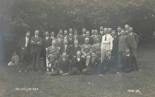 Vallekilde Højskole. Elevhold fra 1928-29 (B2896)