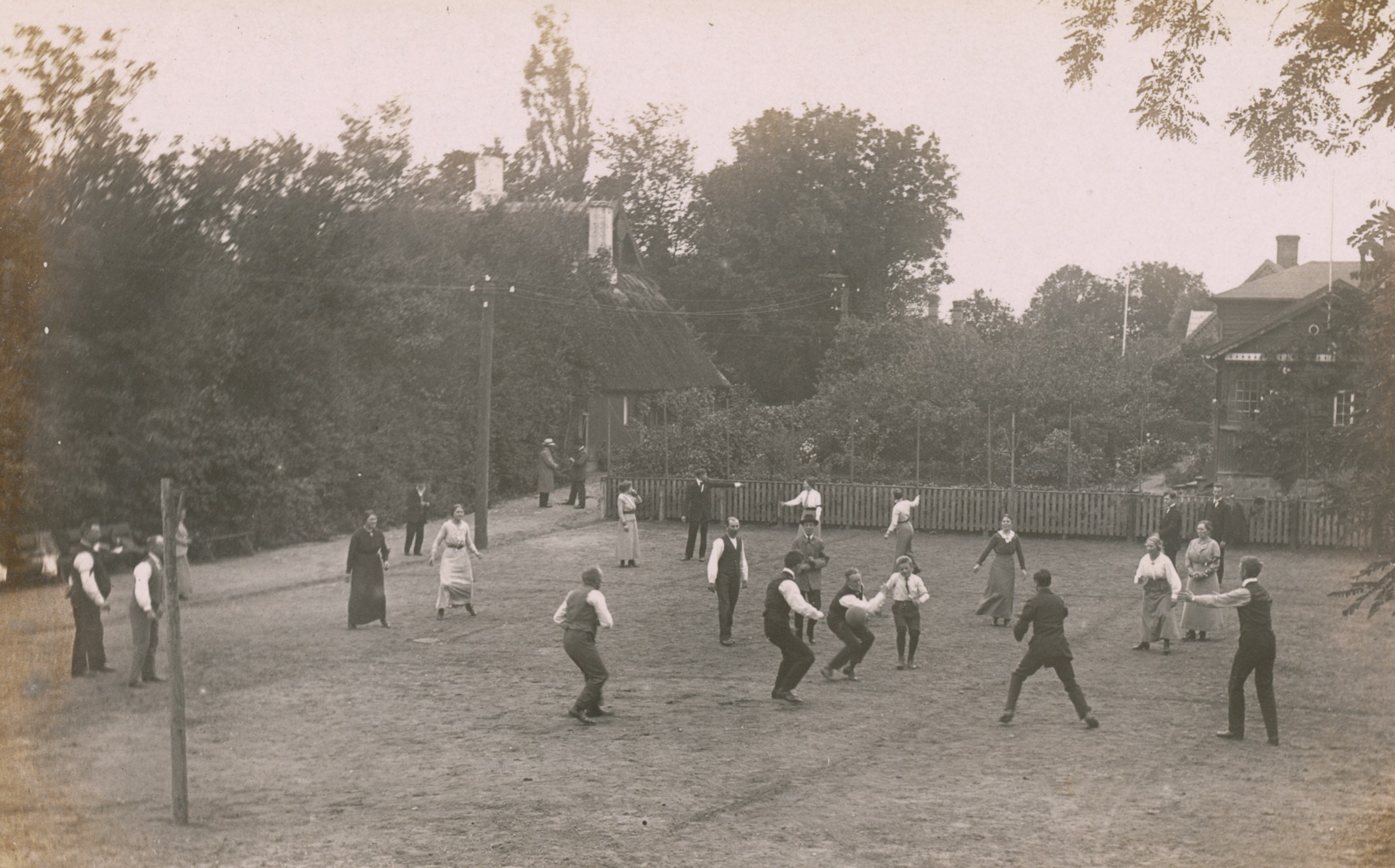 Vallekilde Højskole. Feriegæster - august 1916 (B2910)