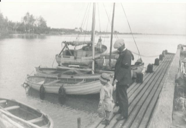 Rørvig Havn, bådebroen - 1920'erne  (B95054)