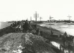 Audebodæmningen repareres efter skader indtruffet ved stormfloden - 1921 (B2328)