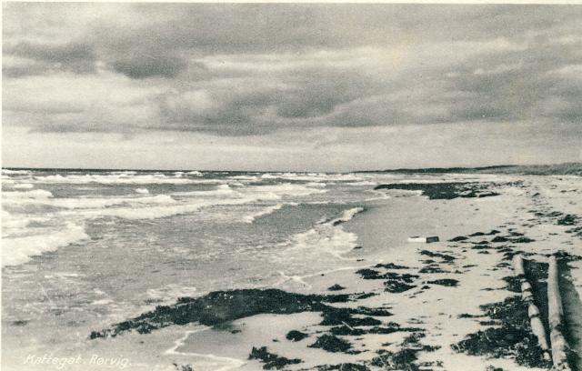 Kattegat strand, Rørvig  - 1940'erne  (B95281)