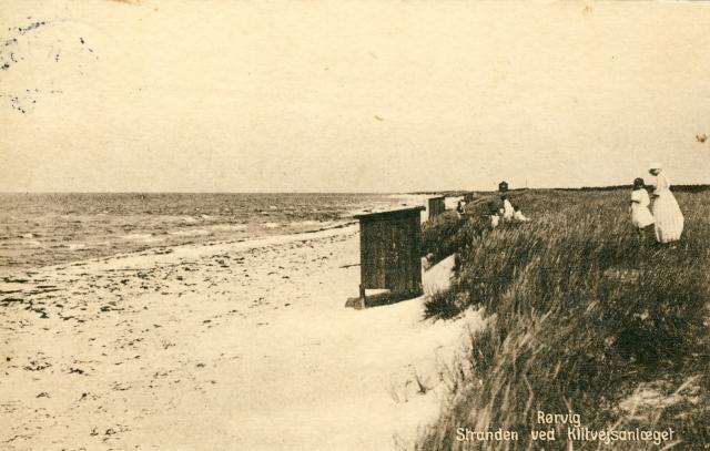 Stranden ved Klitvejsanlægget   -  1921  (B95297)