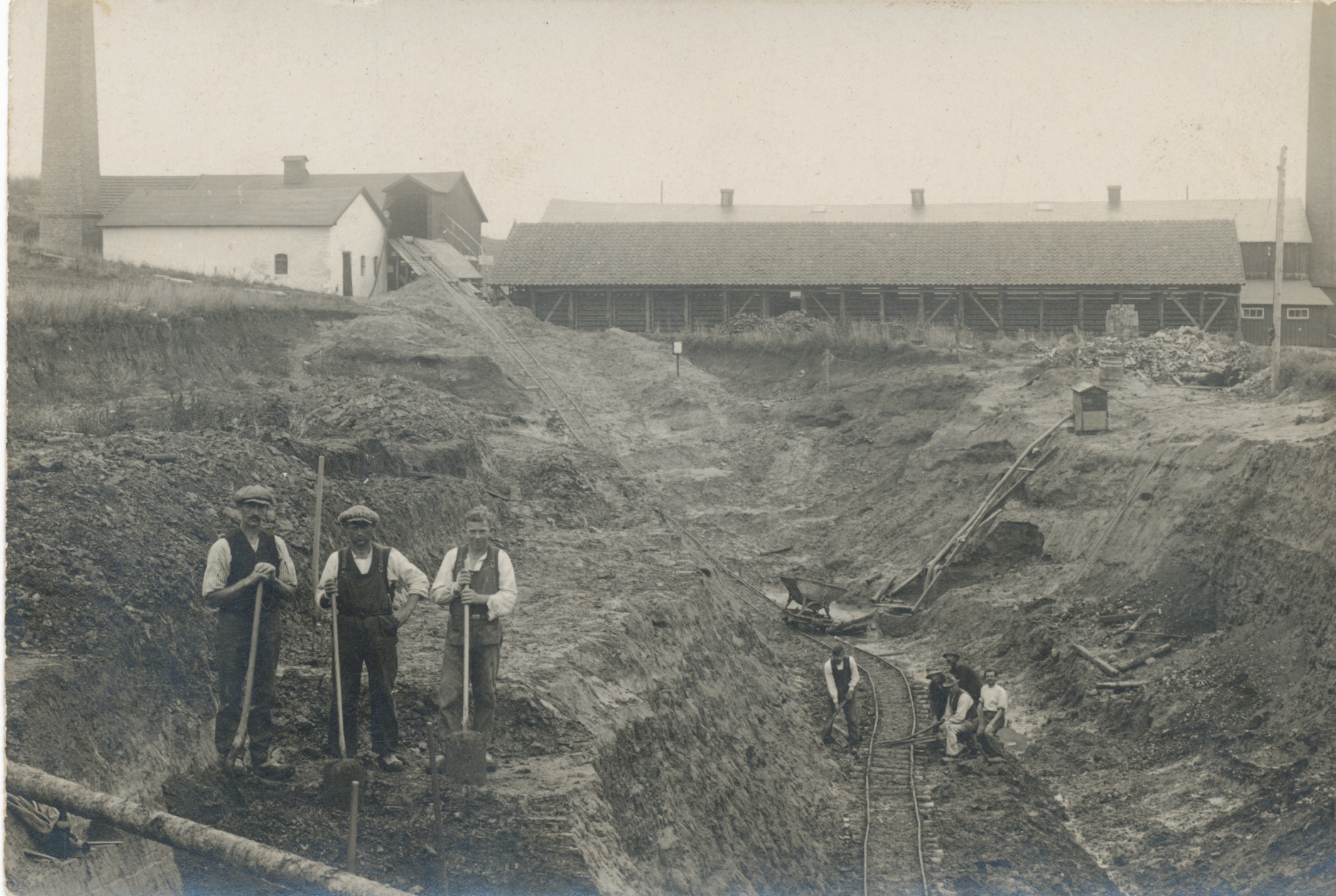 Asnæs Teglværk og lergrav - ca. 1925 (B3003)