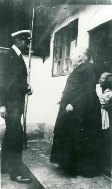 Kongeligt besøg på Lodsoldermandsgården  - ca. 1915  (B95415)
