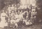Høve Skole. Lærer og elever - ca. 1907 (B3067)