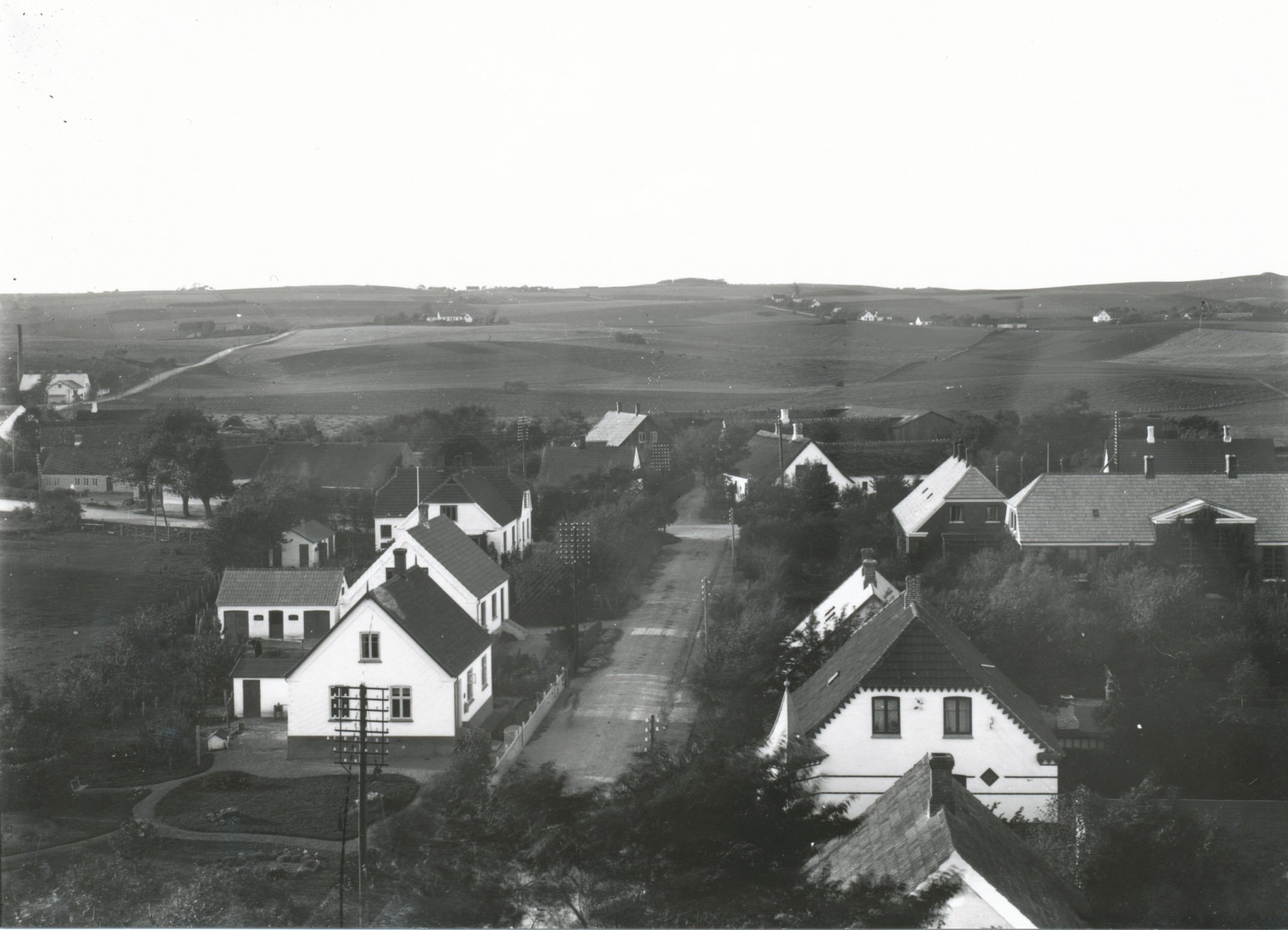 Fårevejle Kirkeby omkring 1910 (B3374)