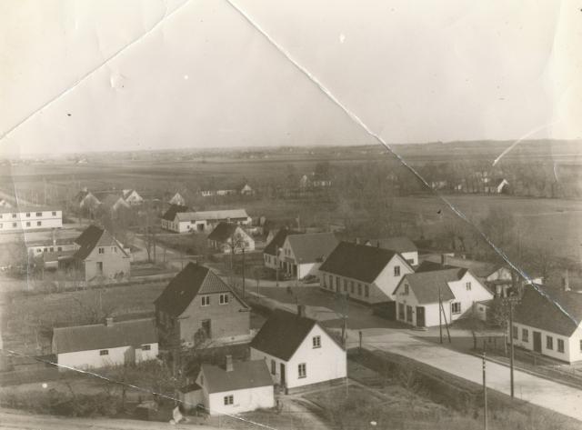 Ny Fårevejle set fra kirketårnet - ca. 1935 (B3389)
