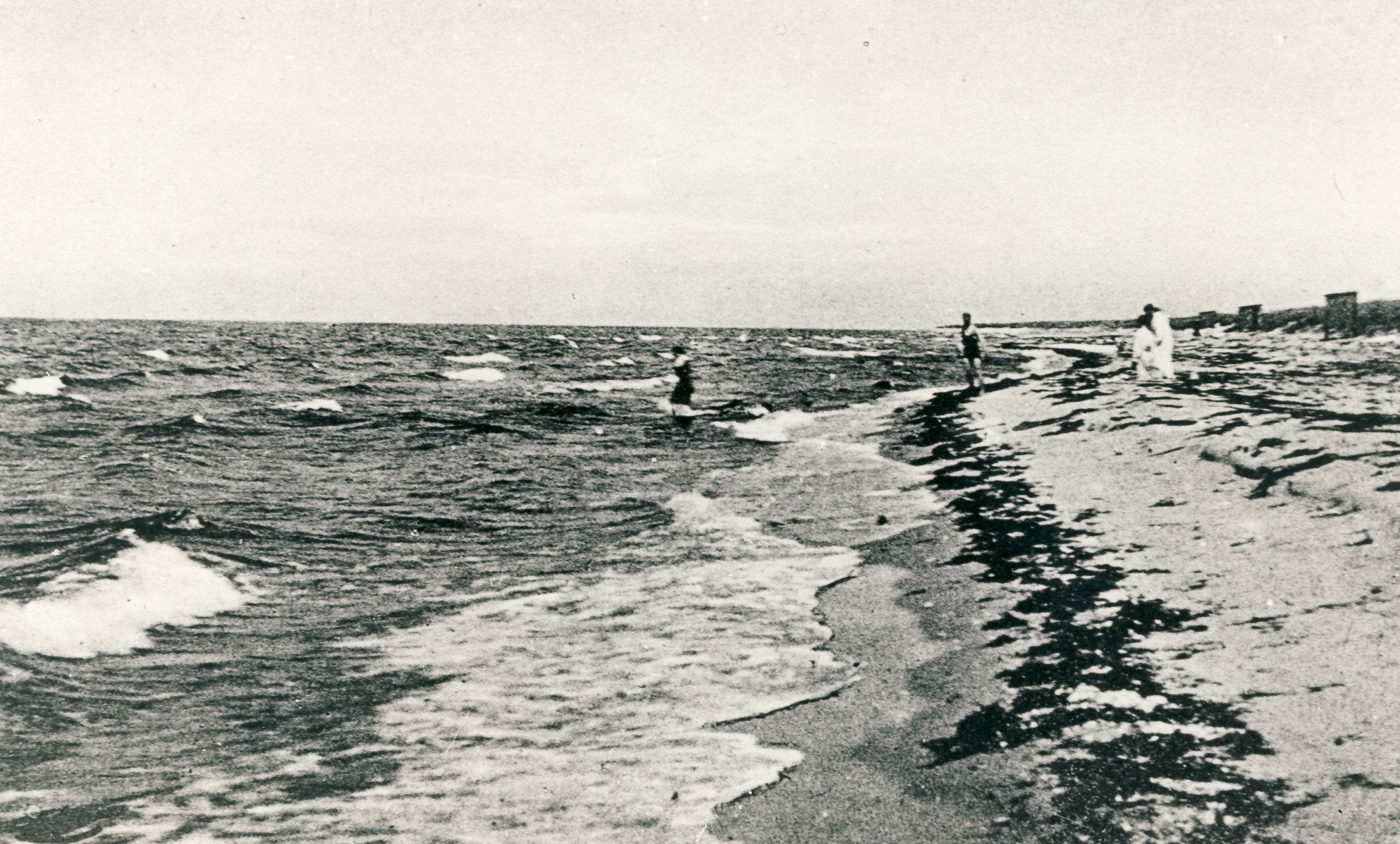Badegæster ved Nordstrand ca. 1915 (B90972)