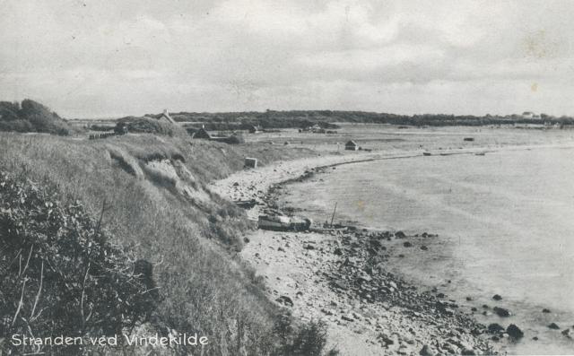 Stranden ved Bjergene og Vindekilde - ca. 1940 (B3574)