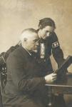Sigrid Trier Hansen og Povl Hansen, Vallekilde Højskole - 1915 (B2864)