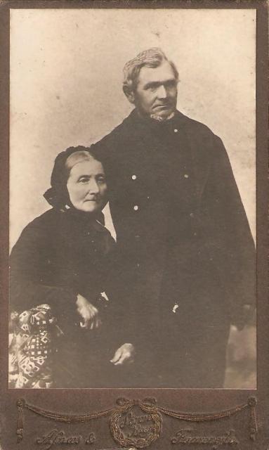 Fragtmand Jørgen Jensen, Asnæs og hustru Karen - ca. 1900 (B3815)
