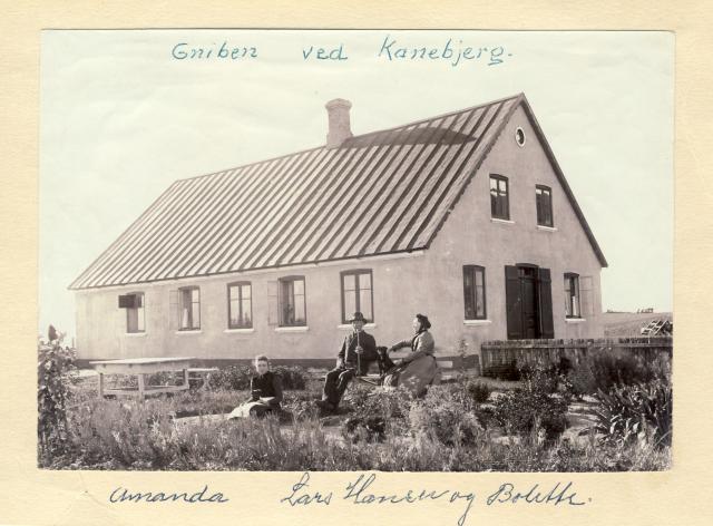 Hos Lars Hansen, Kanebjerg - ca. 1910 (B4504)