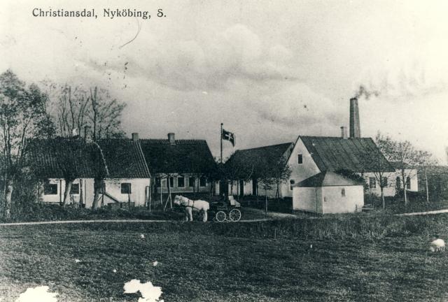 Christiansdal pibefabrik - 1890 (B4537)