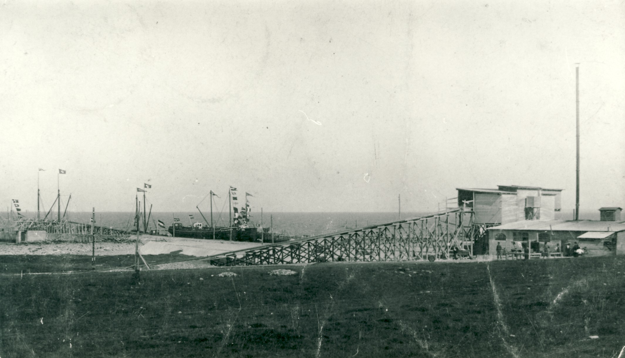 Havnen ved Yderby Skærvefabrik - 1910 til 1914 (B4561)