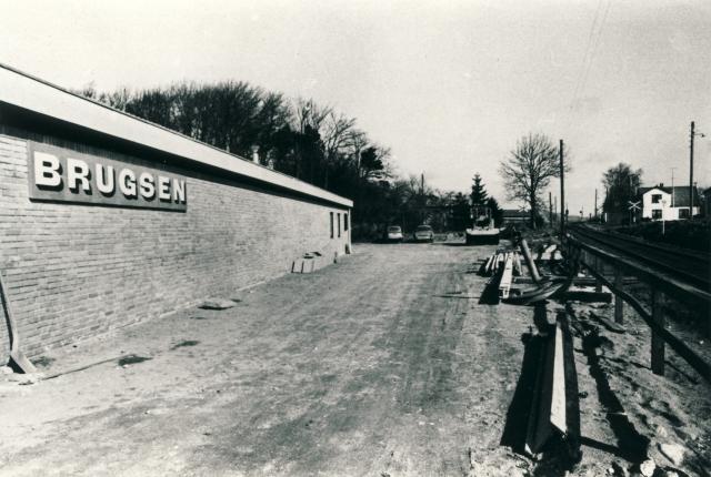 Byggepladsen ved Højby Brugs - 1967 (B4689)