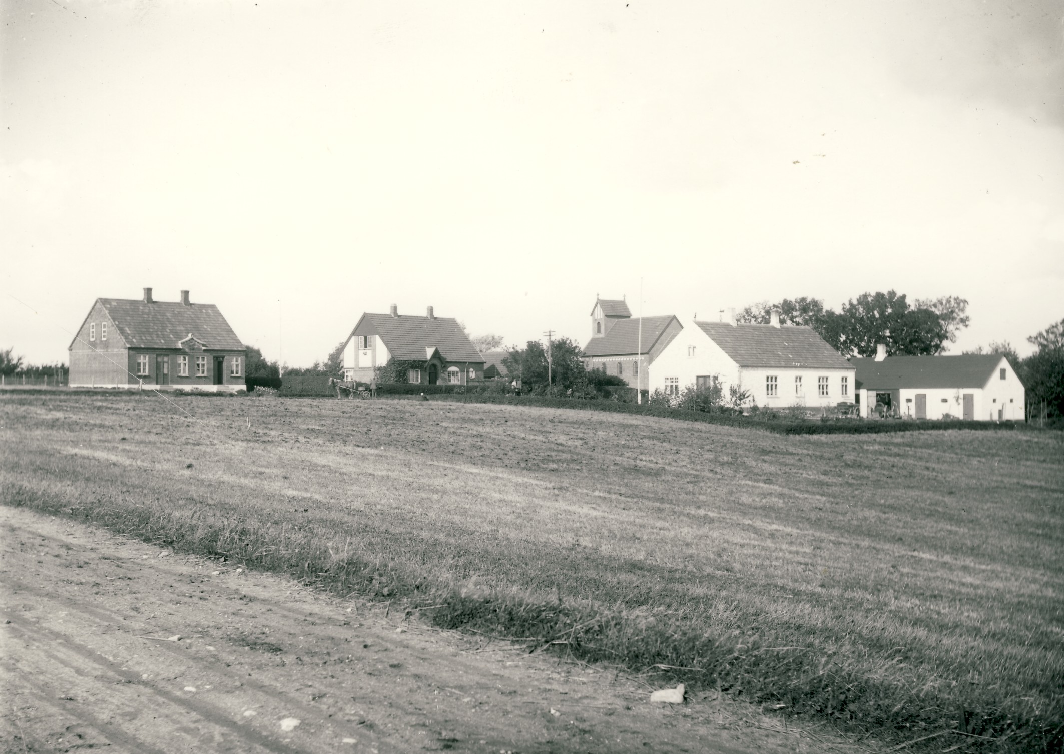 Lumsås set fra Stenstrupvej - 1918 (B5218)