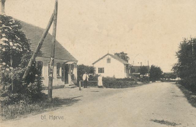 Gl. Hørve. Købmandsforretning. Hørve Kirkevej 3A - ca. 1910 (B5935)