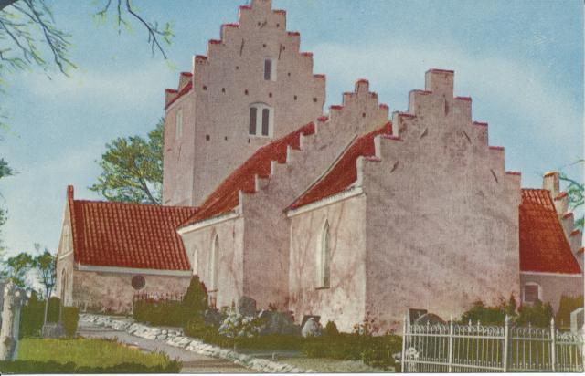 Odden Kirke - ca. 1950 (B6380)
