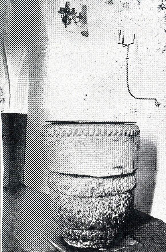 Odden Kirkes døbefont - september 1967 (B6409)