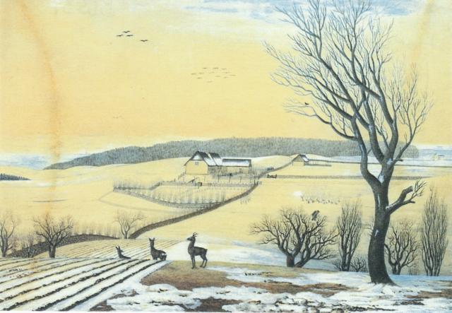 Skovfogedboligen i Holte set fra vest - 1831 (B6539)