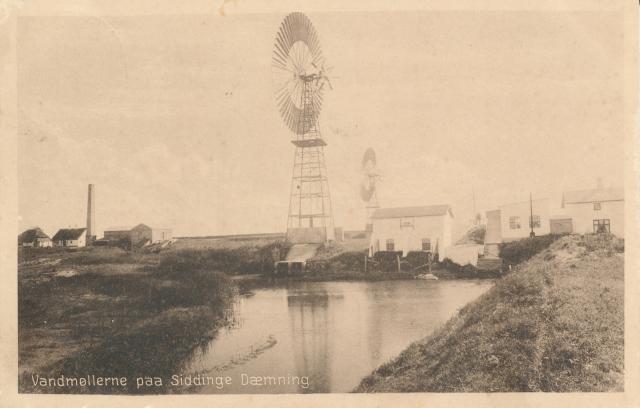 Pumpestatonen på Siddinge Dæmning - ca. 1905 (B6649)