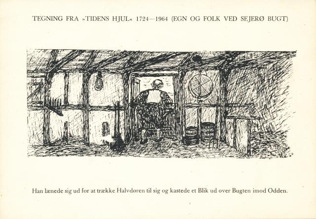 Postkort med motiv fra Tidens Hjul - 1964 (B6668)