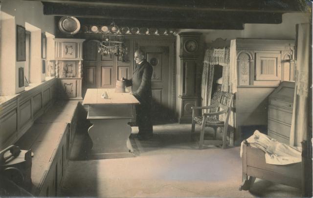 Interiør fra Stenstrup Museum - ca. 1915 (B6842)