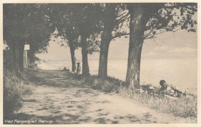 Ved Færgelejet i Rørvig - ca. 1906 (B7868)