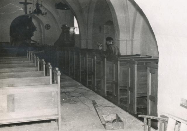 Asnæs Kirke. Restaurering - 1956-1957 (B7929)