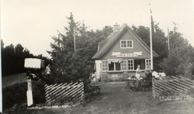 Restauration "Trekanten", Høve, ca. 1949 (B1391)