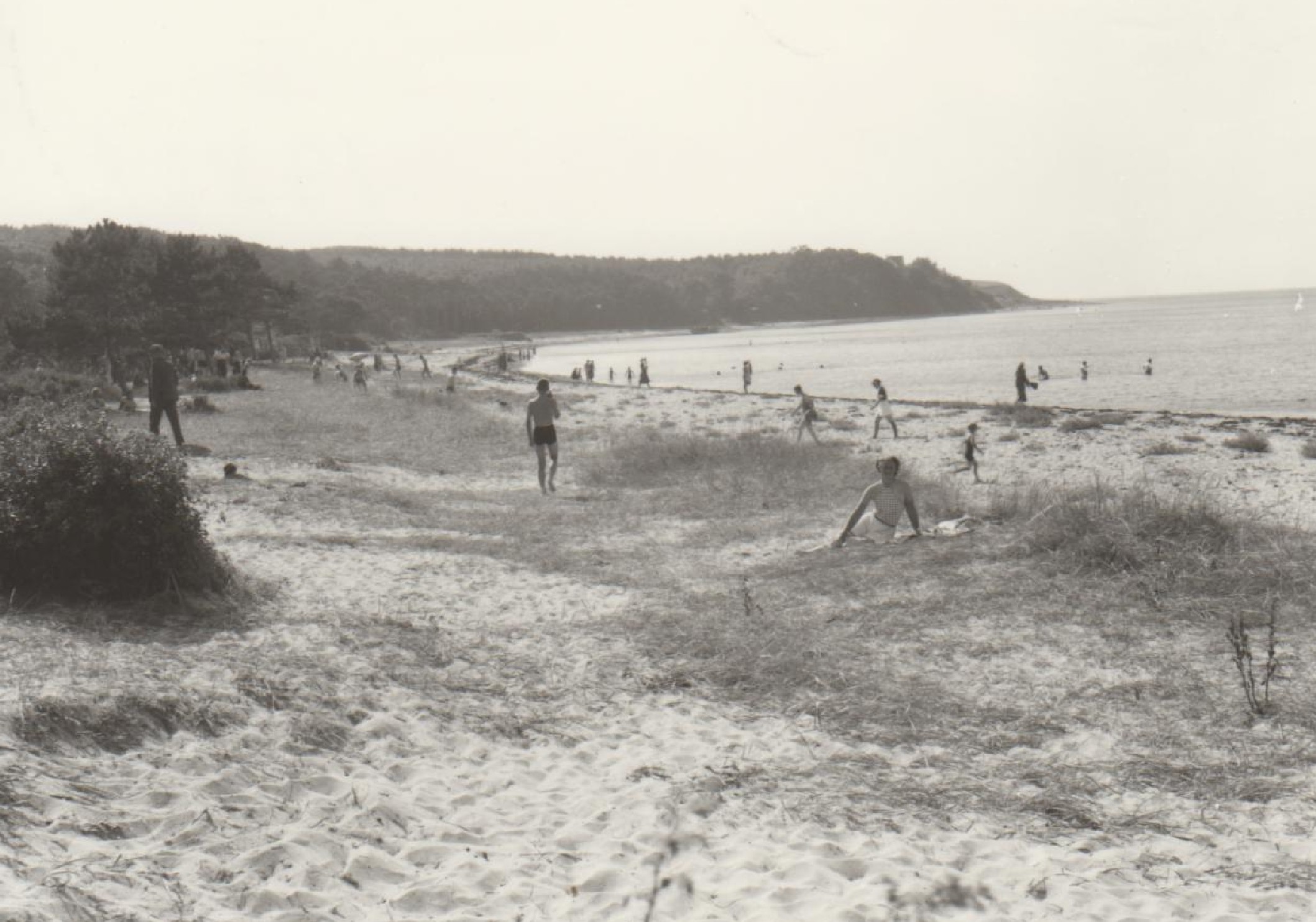 Badeliv ved Høve Strand, ca. 1940 (B1394)