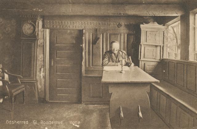 Gammel bondestue i Holte - ca. 1919 (B8299)
