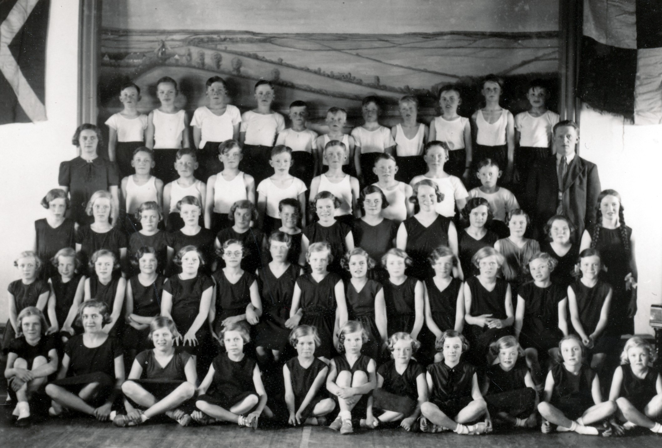 Odden Gymnastikforening - sidst i 1930'erne (B8390)