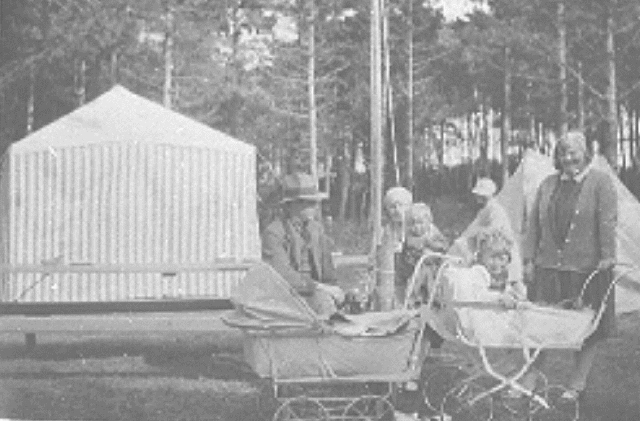 Teltlejren i Høve Skov, juli 1929 (B1415)