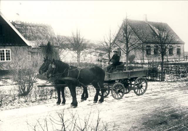Hestevogn. Vallekildevej - 1928 (B8494)
