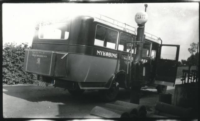 Rutebil ved Abildøre - ca. 1927 (B8755)