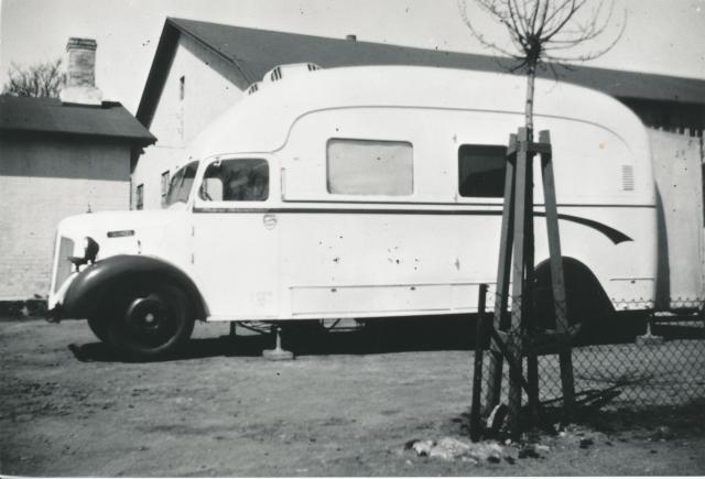Røntgenvogn i Vig - ca. 1950 (B8767)