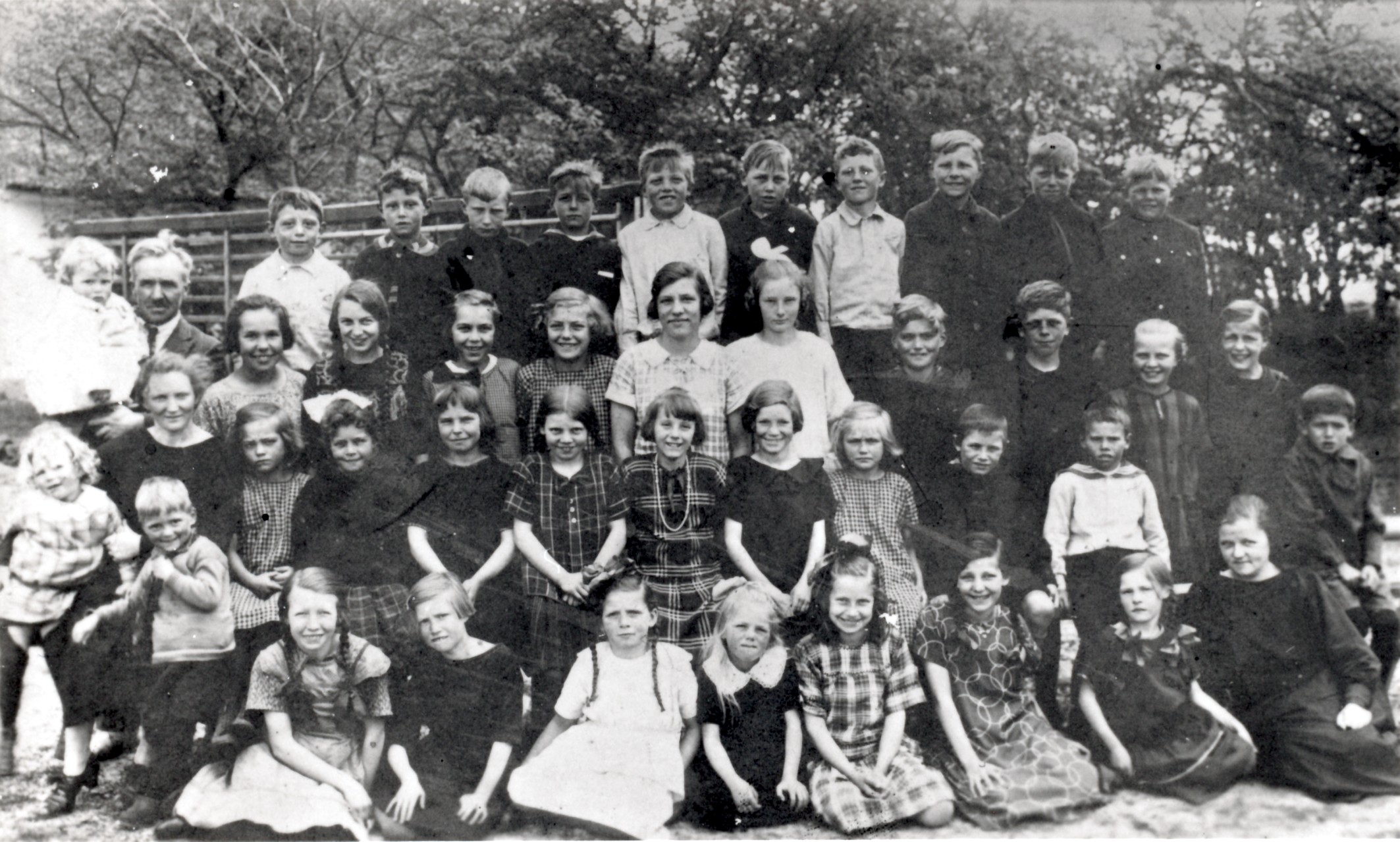 Skolefoto fra Ellinge Skole - ca. 1926 (B8821)