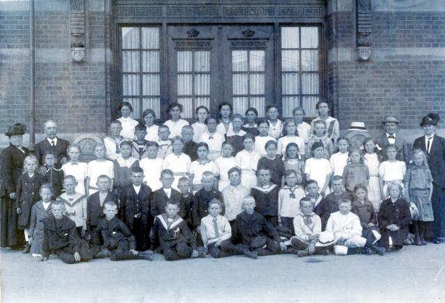 Sonnerup Skole på udflugt - ca. 1917 (B9155)