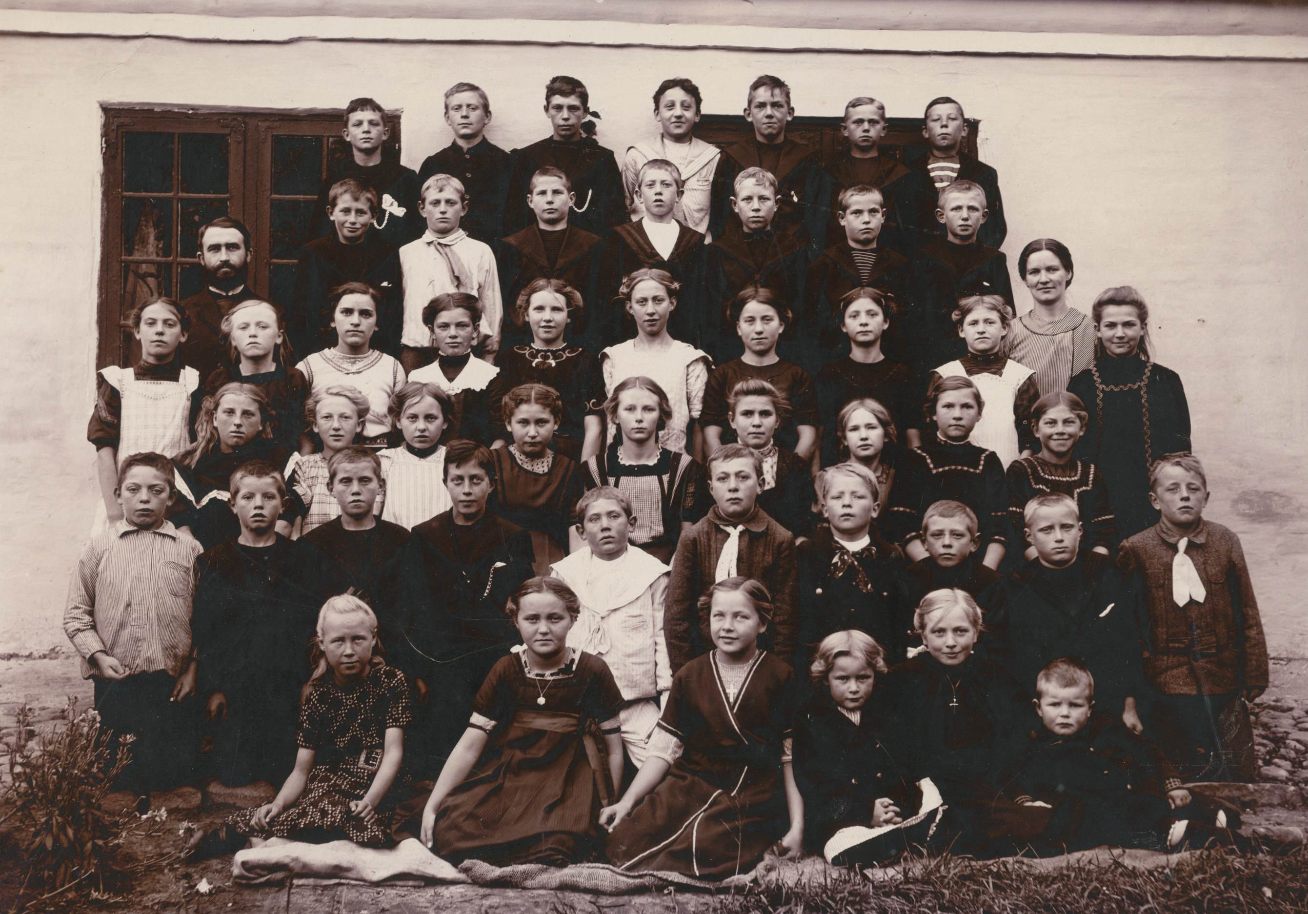 Herrestrup skole. Elever - ca. 1911 (B9364)