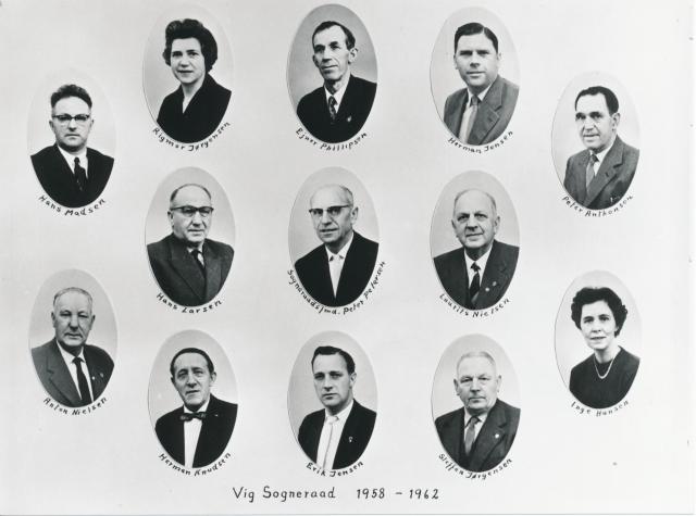 Vig Sogneråd - 1958-1962 (B9297)