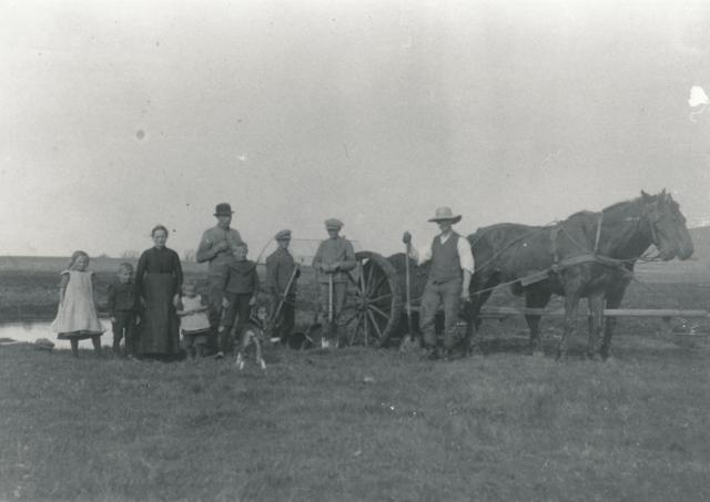 Tørveskæring i Kelstrup - ca. 1918 (B9373)