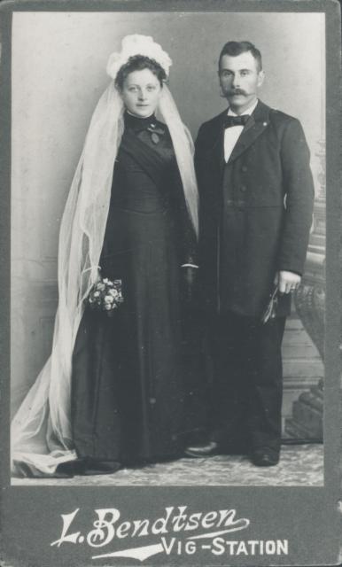 Bendtsine og Laurits Bendtsen - ca. 1898 (B9739)