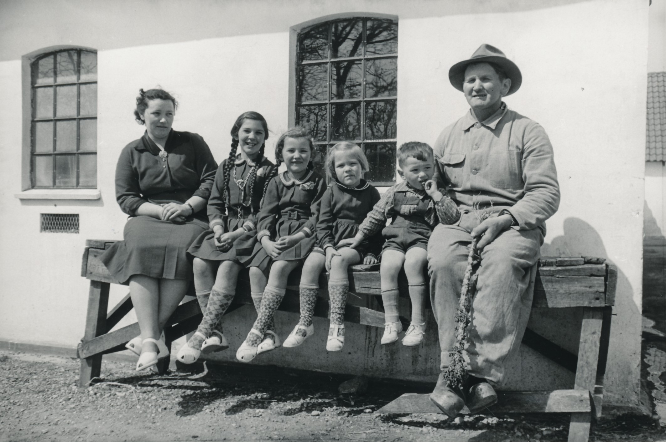 Familien Hansen, Lumsås - maj 1954 (B10291)