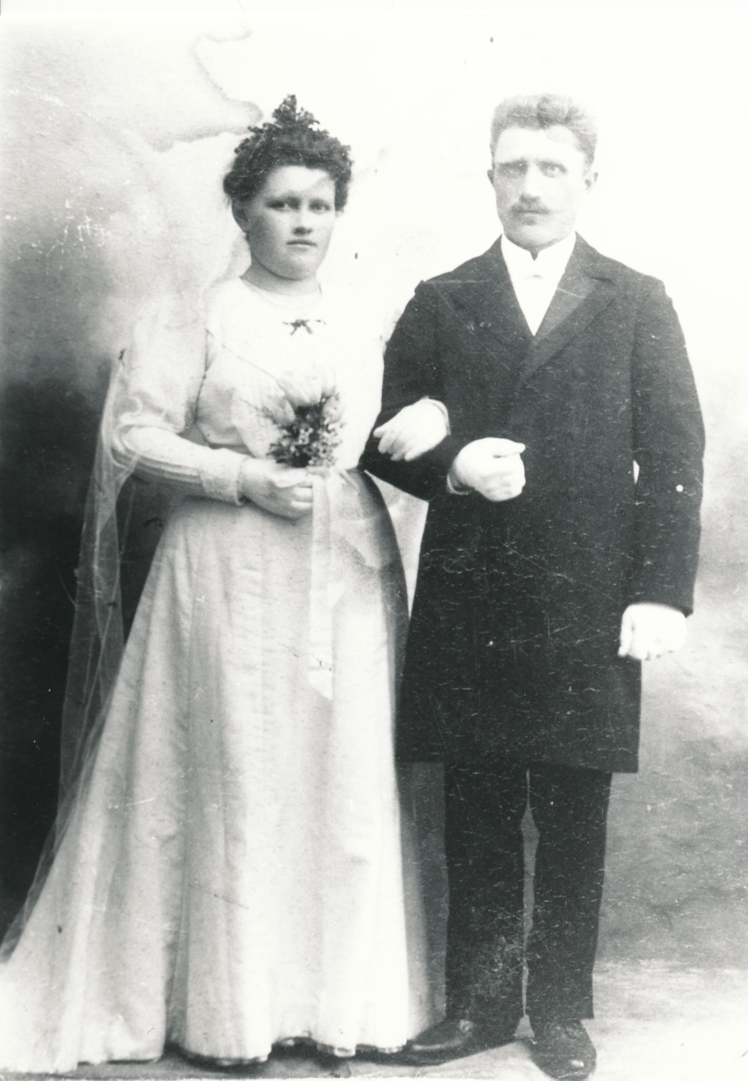Marie og Peter Hansen, Overby - ca. 1935 (B10419)