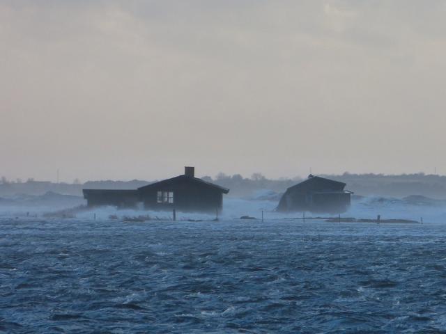 Stormflod ved Flyndersø - december 2013 (B10719)