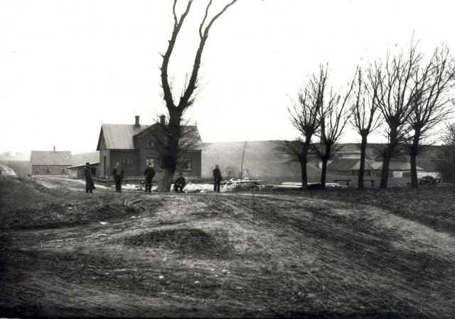Asnæs. Hjørnet af Esterhøjvej/Storegade og Vestervangen, ca. 1900 (B1717)