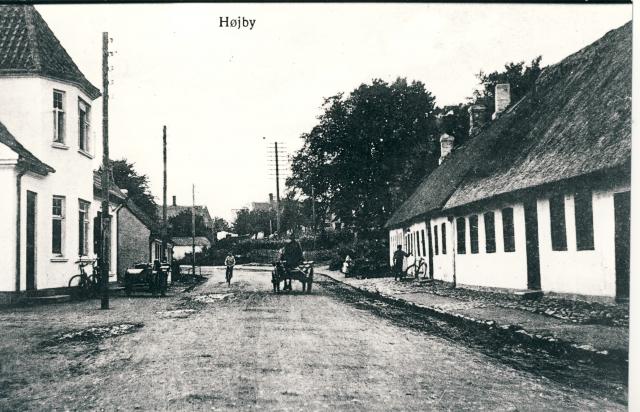 Højby Hovedgade omkring 1930 (B1731)
