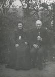 Husmand Peter Jensen og hustru Maren, Veddinge - ca. 1900 (B13764)